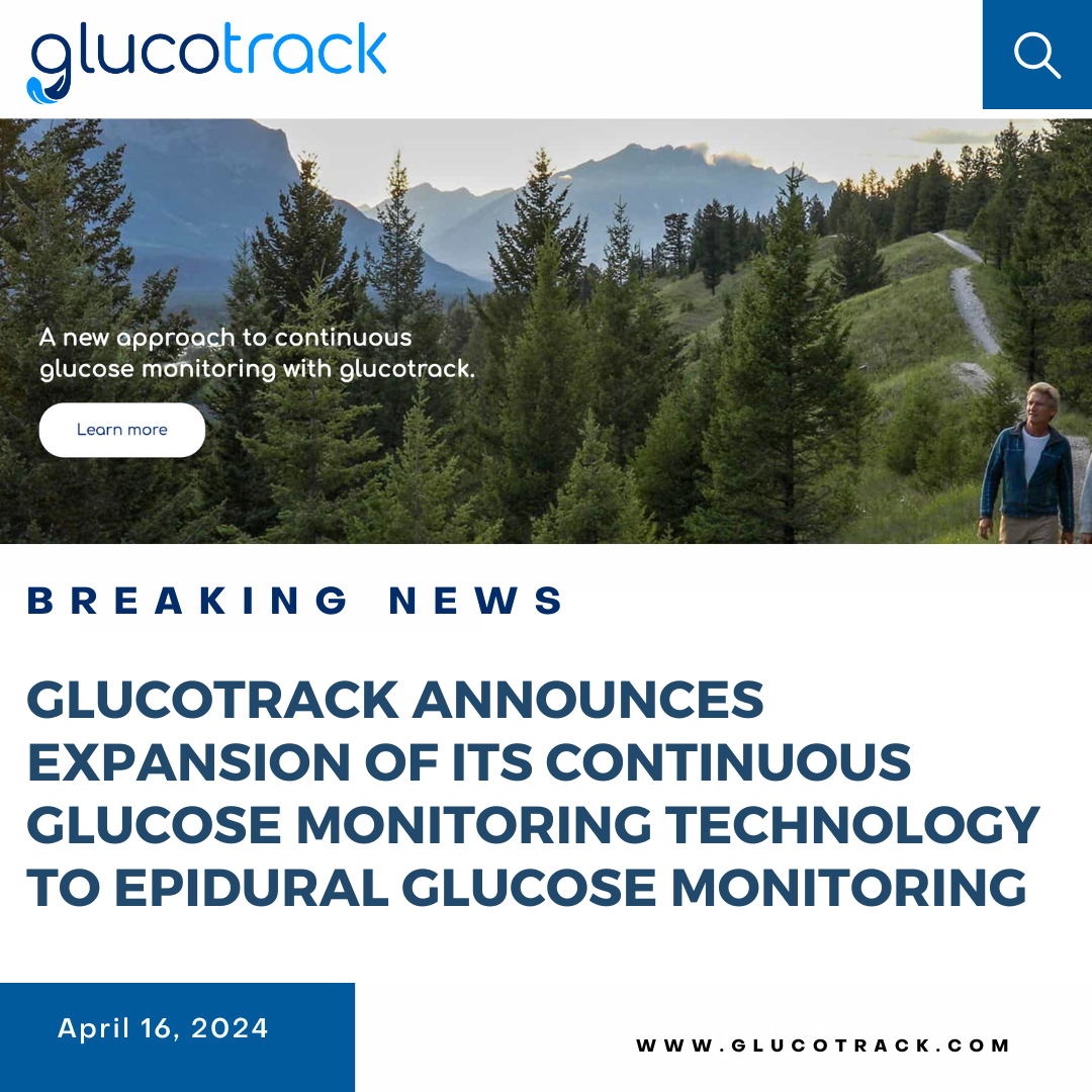 Glucotrack Latest News